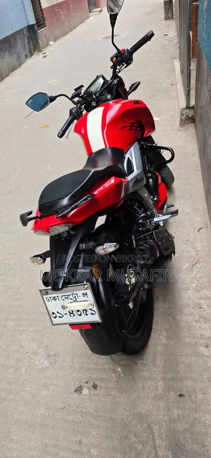 টিভিএস আপাচি ১৬০ ৪ভি ২০১৯ লাল