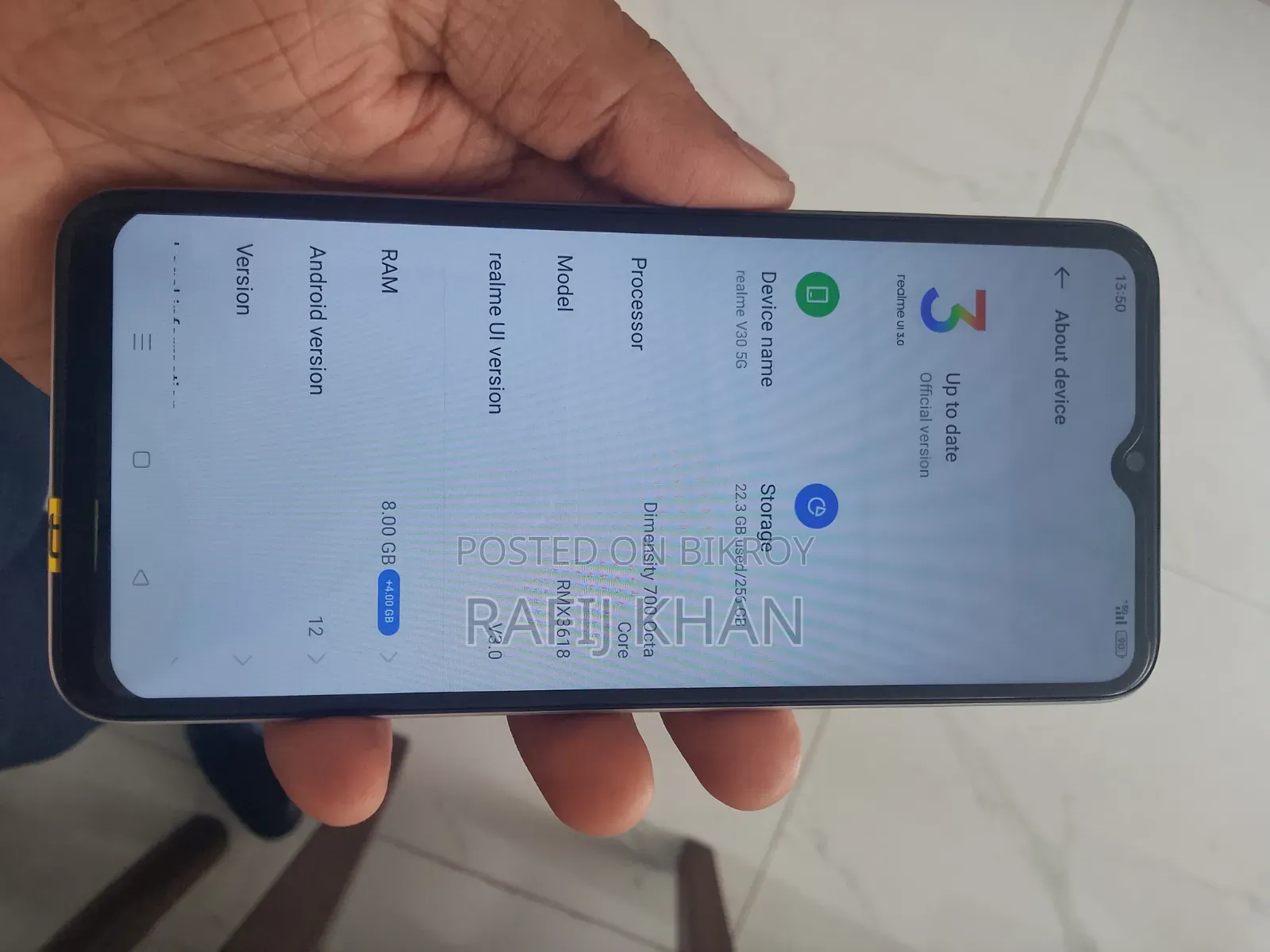 Realme V30 128 GB Rose Gold