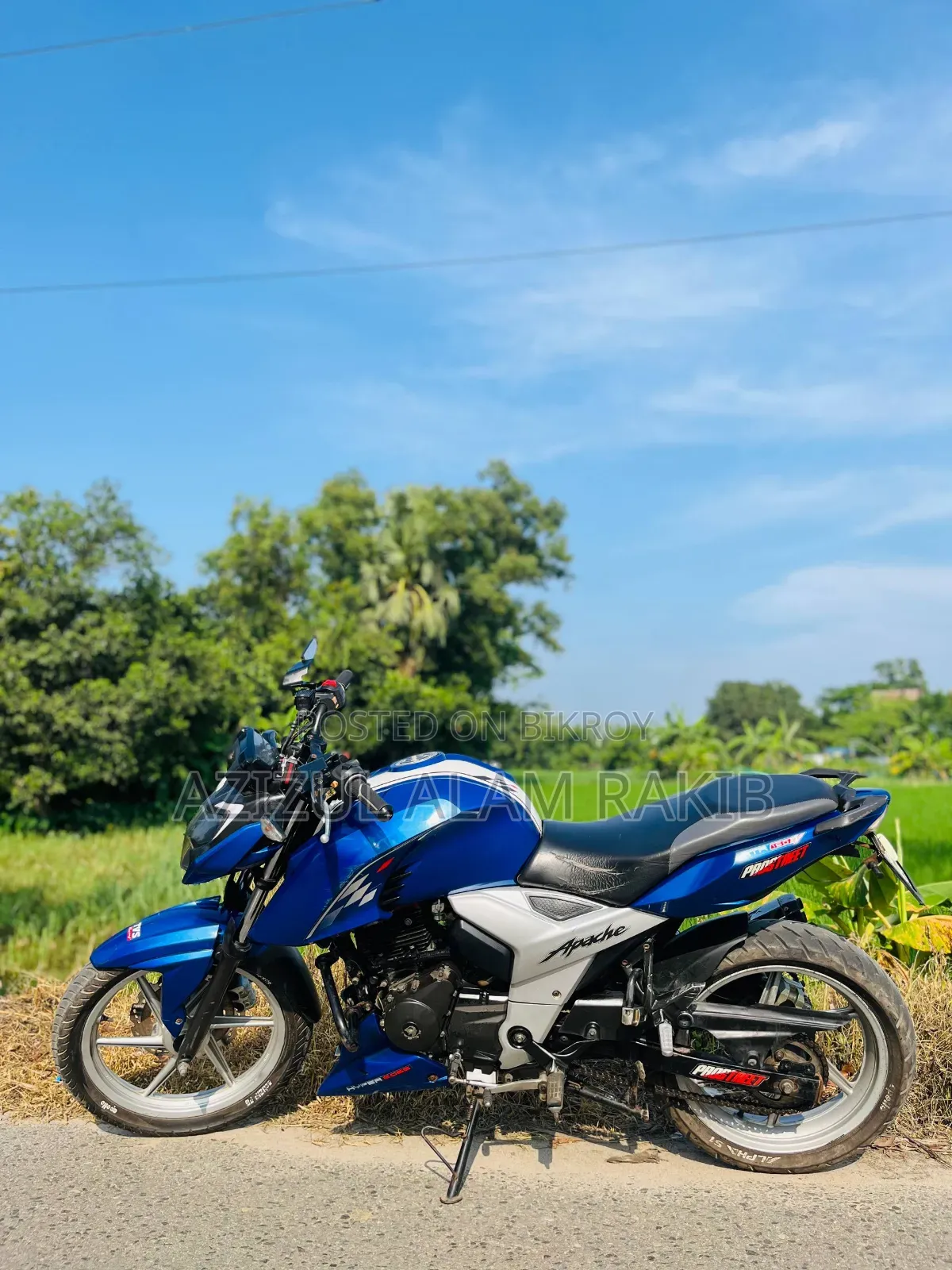 TVS Apache RTR 160 4V 2021 Blue