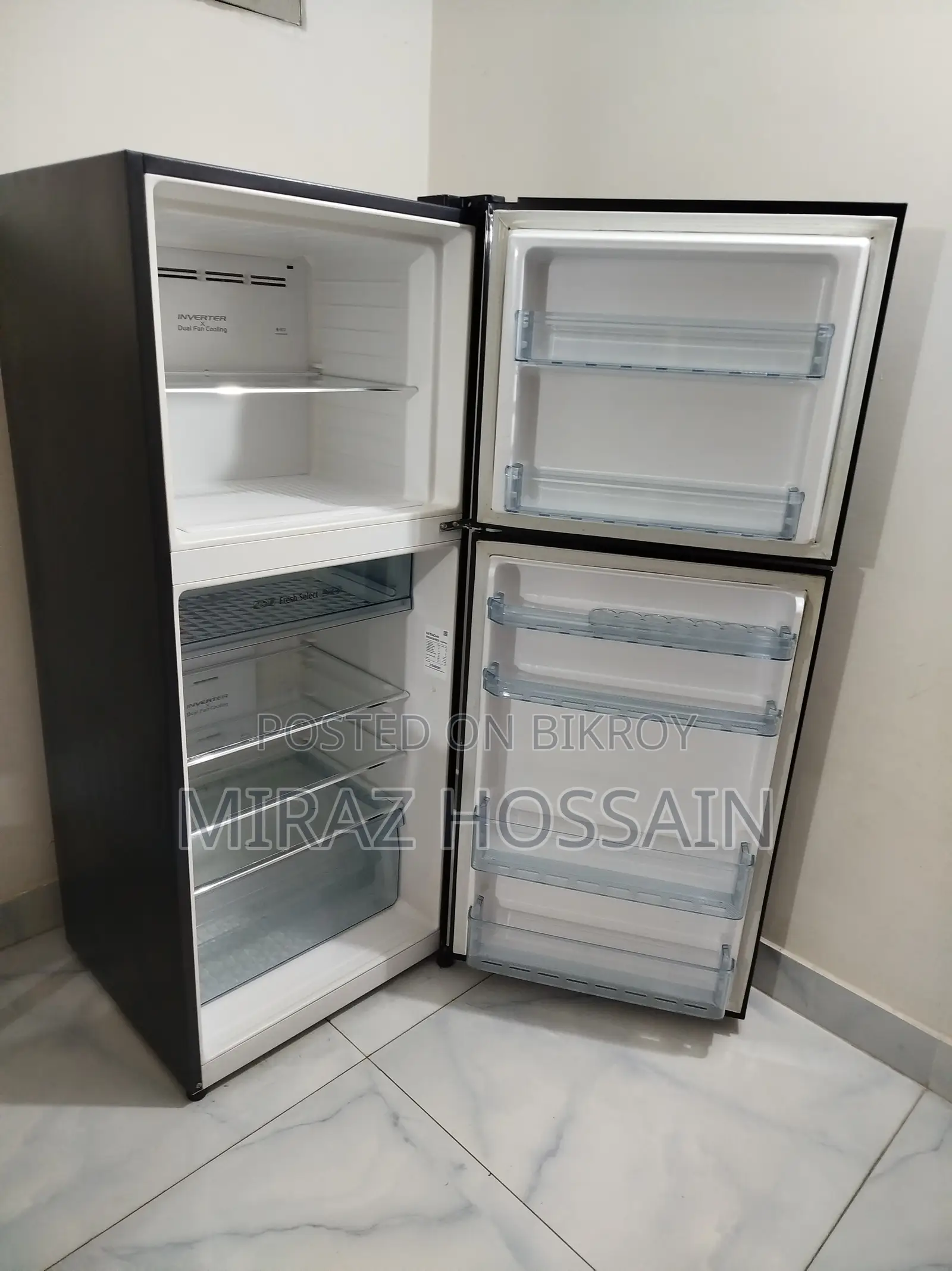 Hitachi Inverter Refrigerator R-Vg420p8pb | 375L | Non Frost |(KD)