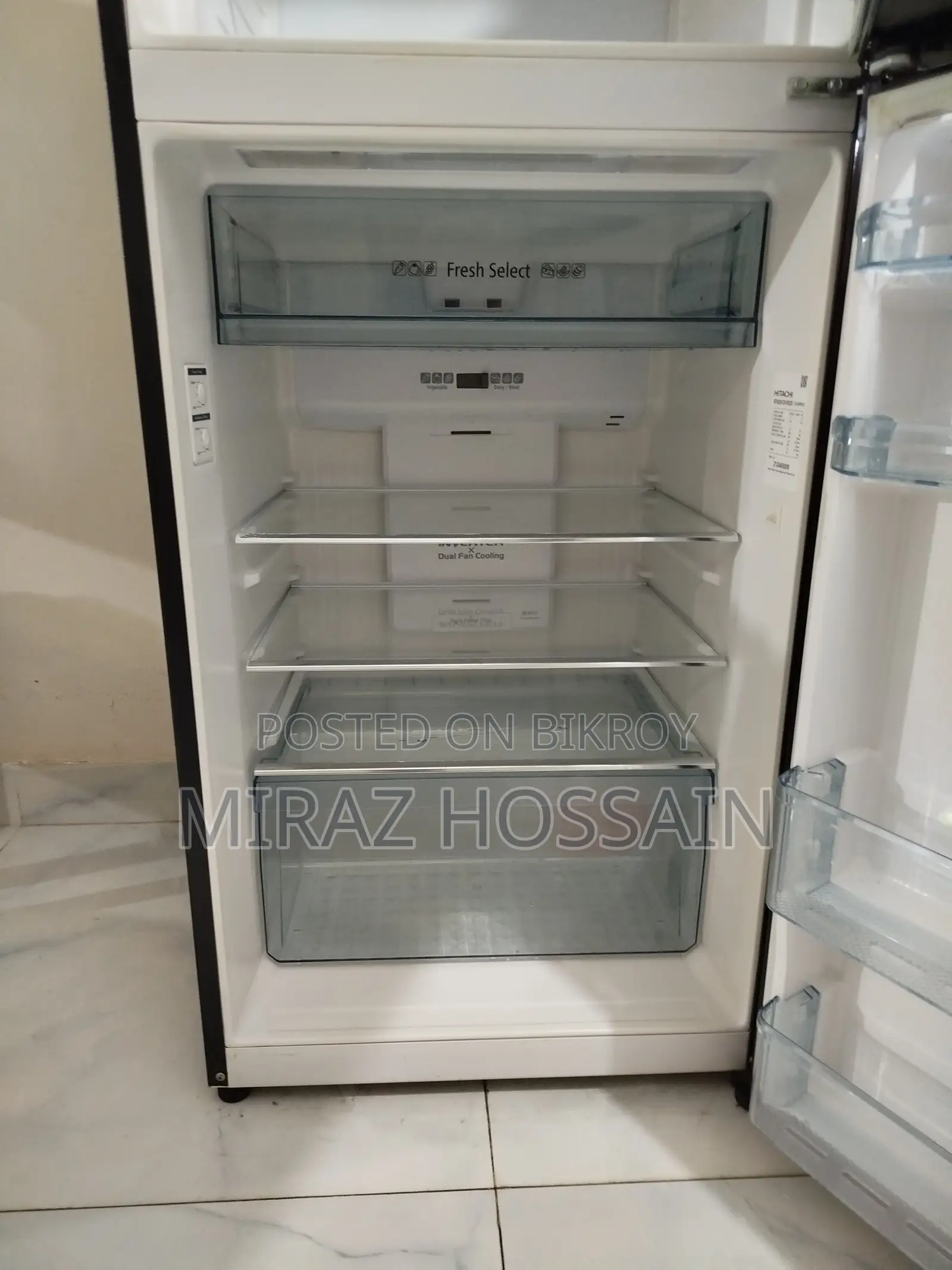 Hitachi Inverter Refrigerator R-Vg420p8pb | 375L | Non Frost |(KD)