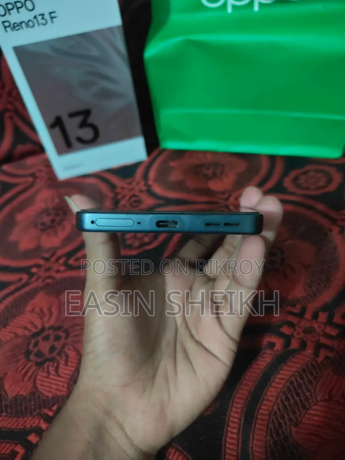 অপ্পো রেনো ১৩ এফ ২৫৬ জিবি ব্ল্যাক