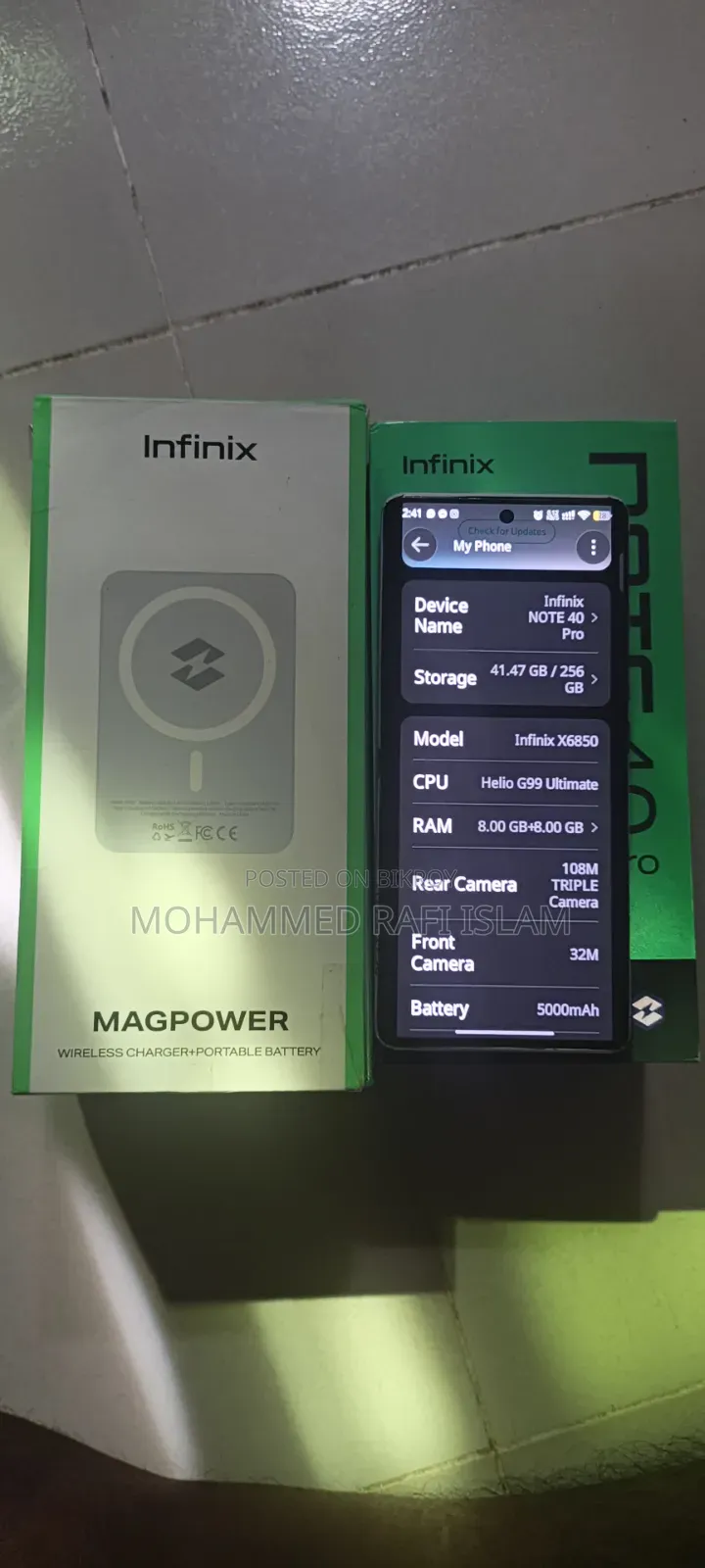 Infinix Note 40 Pro 256 GB Green