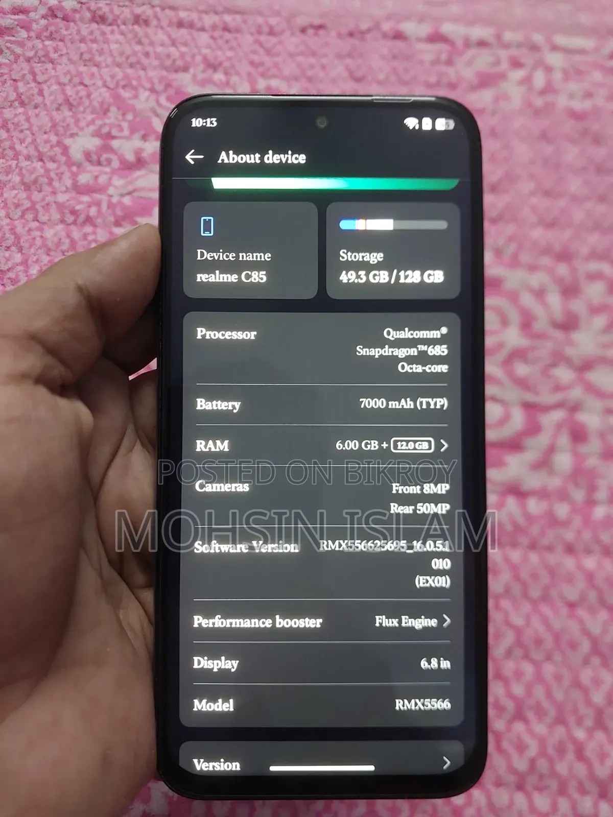 New Realme C85 4G 128 GB Blue