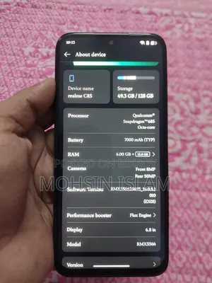 New Realme C85 4G 128 GB Blue