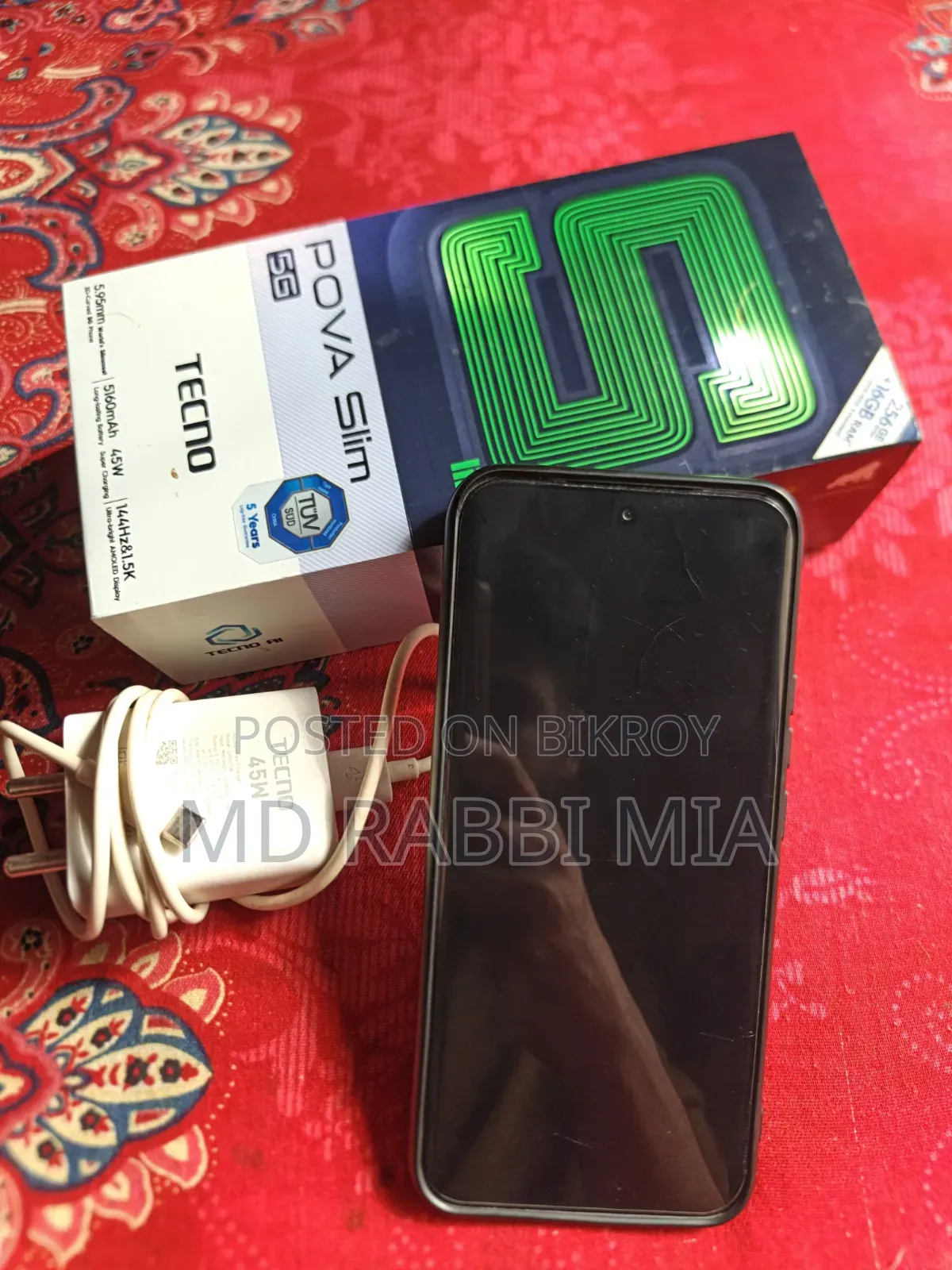 Tecno Pova Slim 5G 256 GB Black