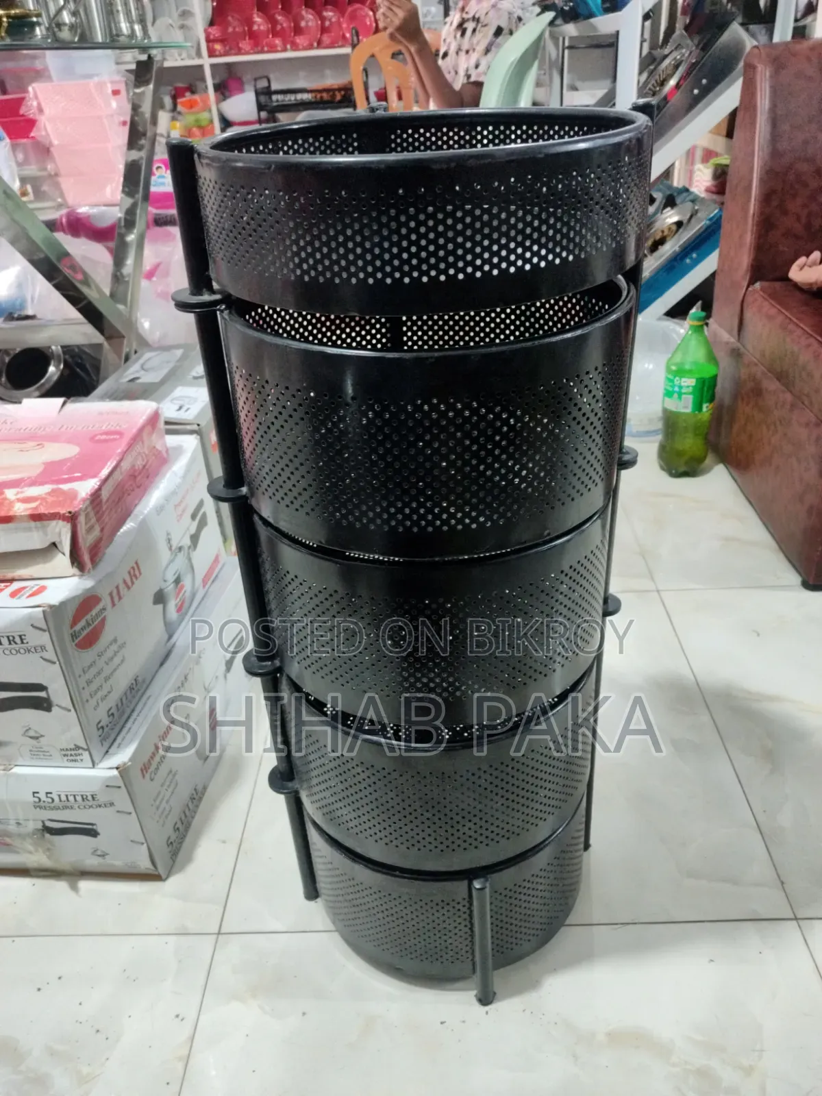 4 Layer Round Kitchen Rack