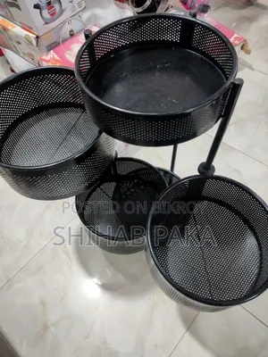 4 Layer Round Kitchen Rack