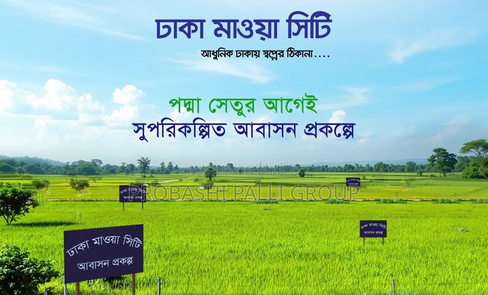 Plot for sale next to Dhaka-Mawa Road at an unbelievable price