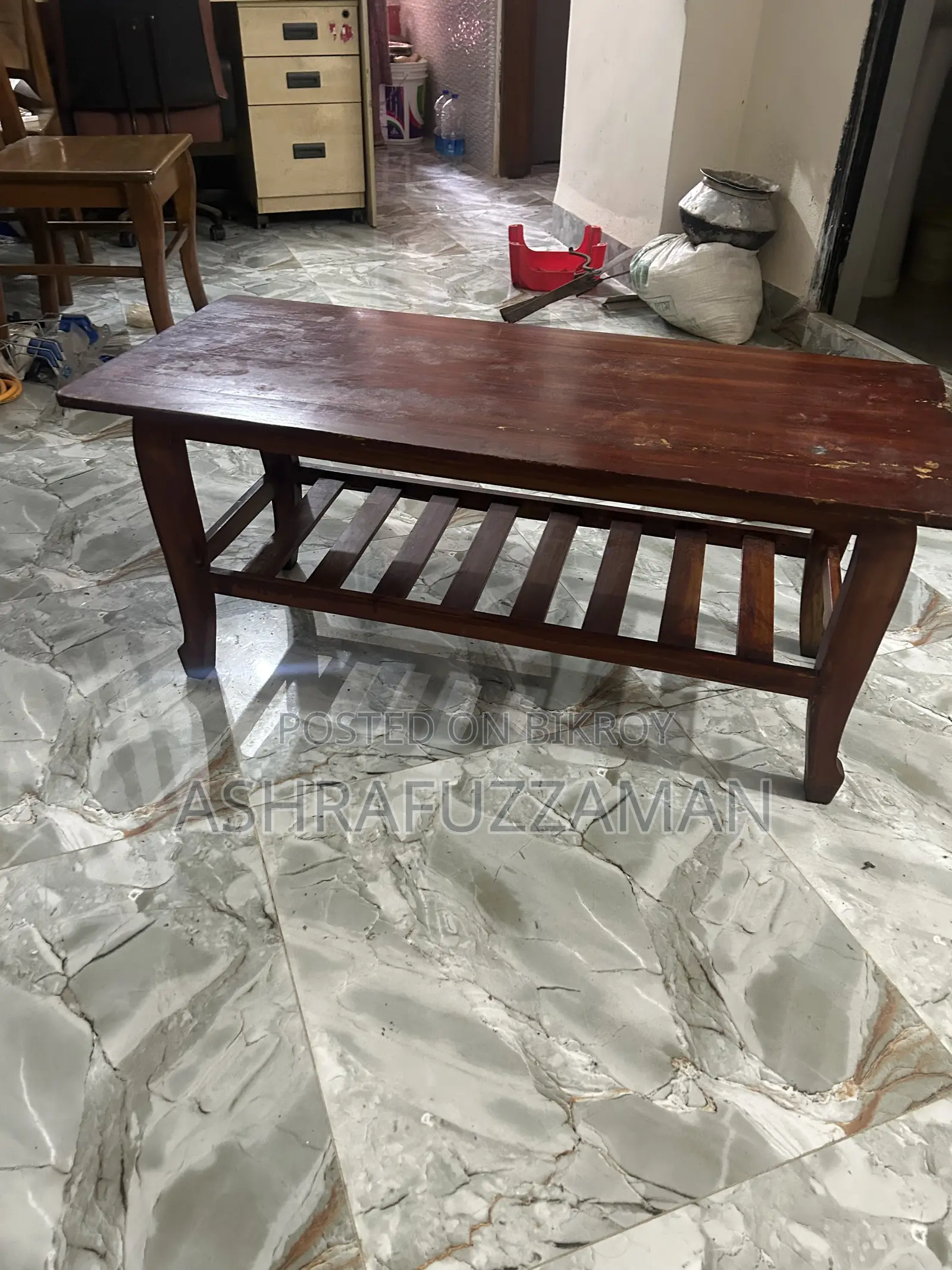 A wooden tea table will be sold of very good quality