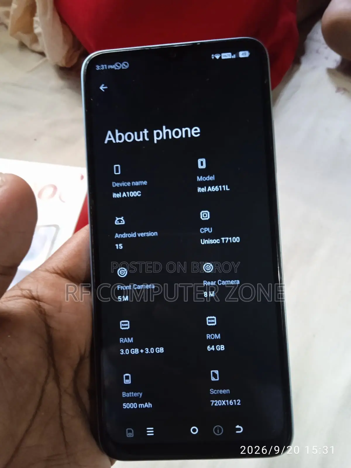 Itel A100C 64 GB Blue