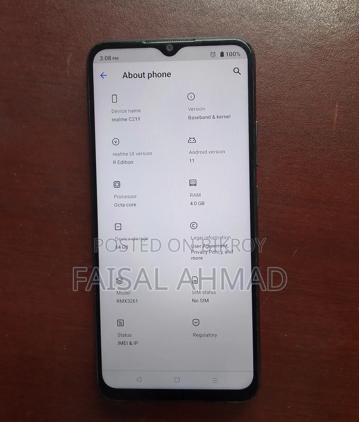 Realme C21Y 64 GB Black