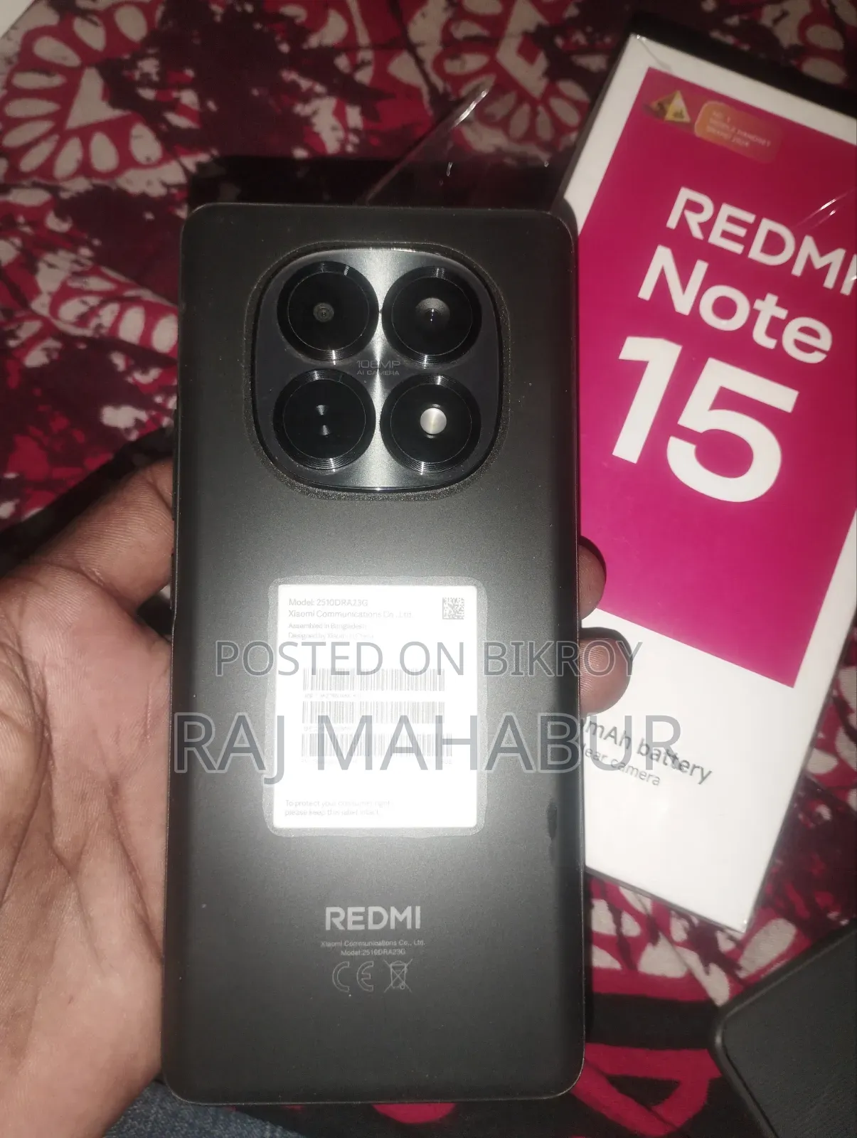 New Xiaomi Redmi Note 15 128 GB Black
