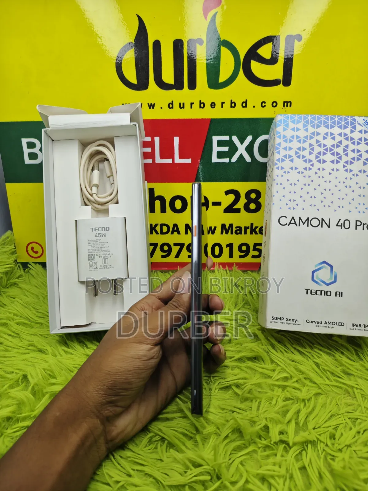 টেকনো ক্যামন ৪০ প্রো ৪জি ২৫৬ জিবি গ্রাফাইট