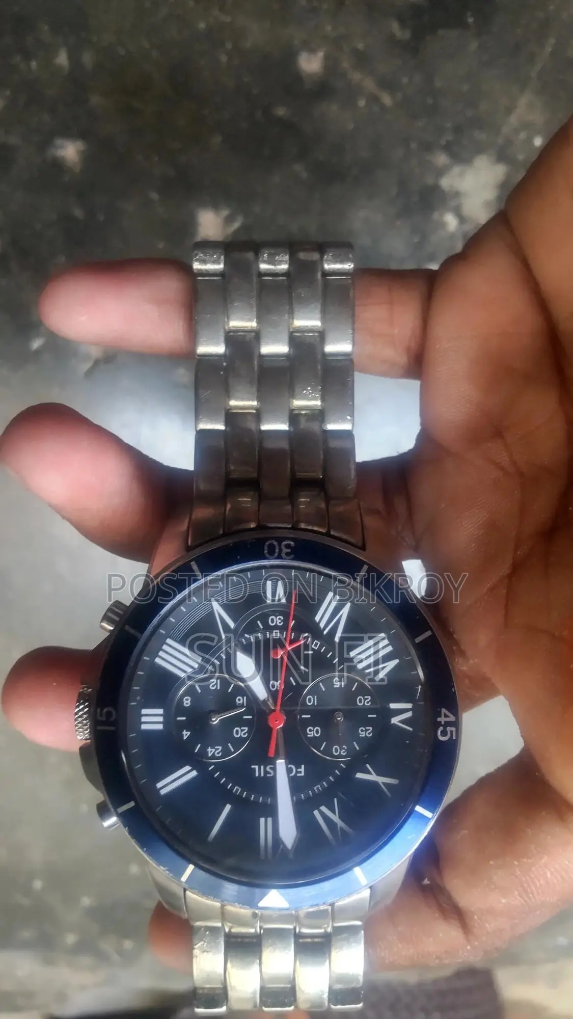 Original Fossil Grant Chronograph Watch for Sale