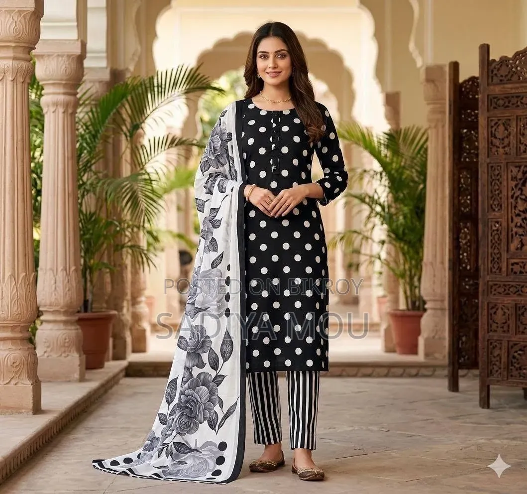 স্কিন প্রিন্ট থ্রি পিস
বাজেট ফ্রেন্ডলি