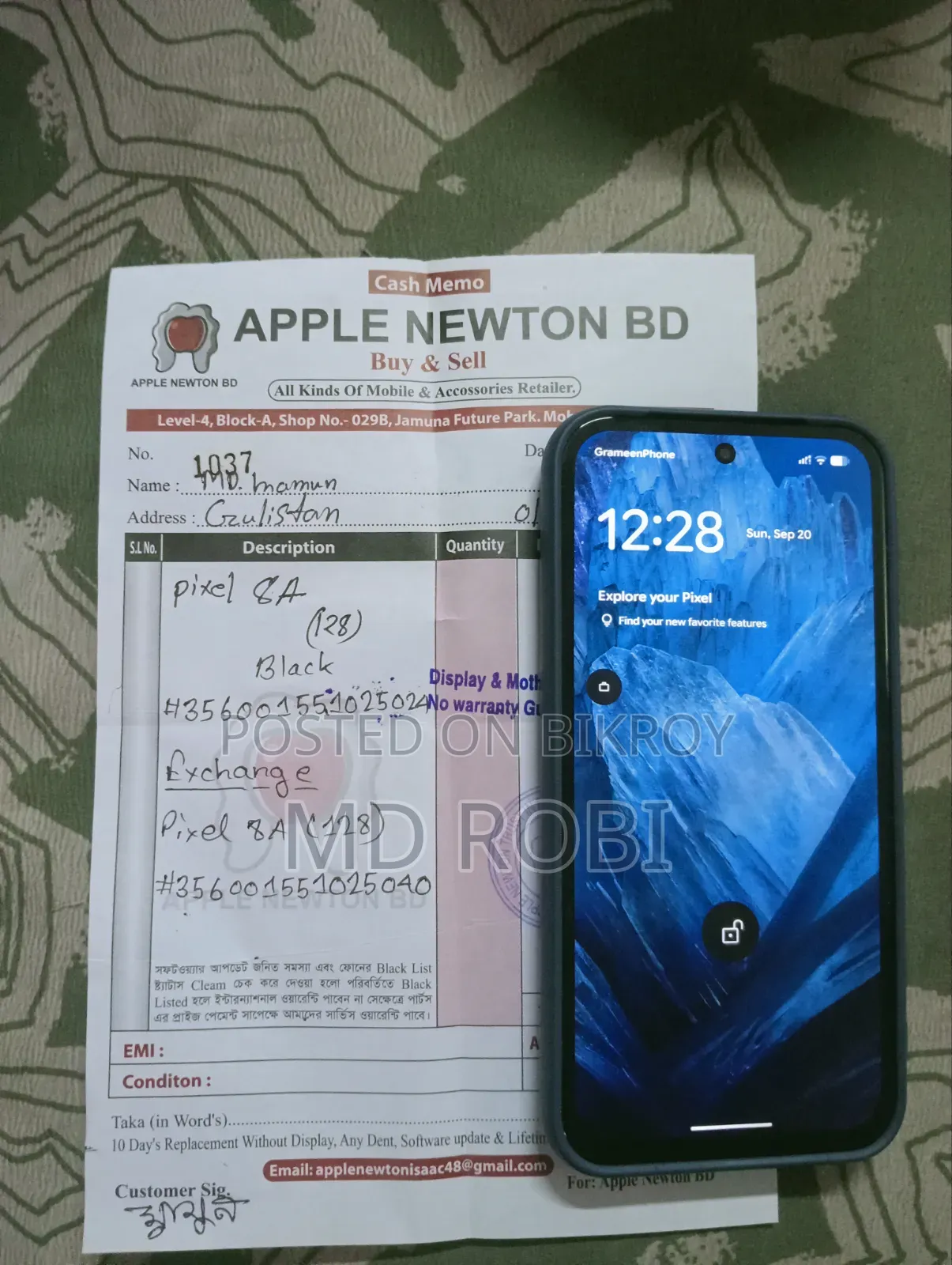 Google Pixel 8a 128 GB Black