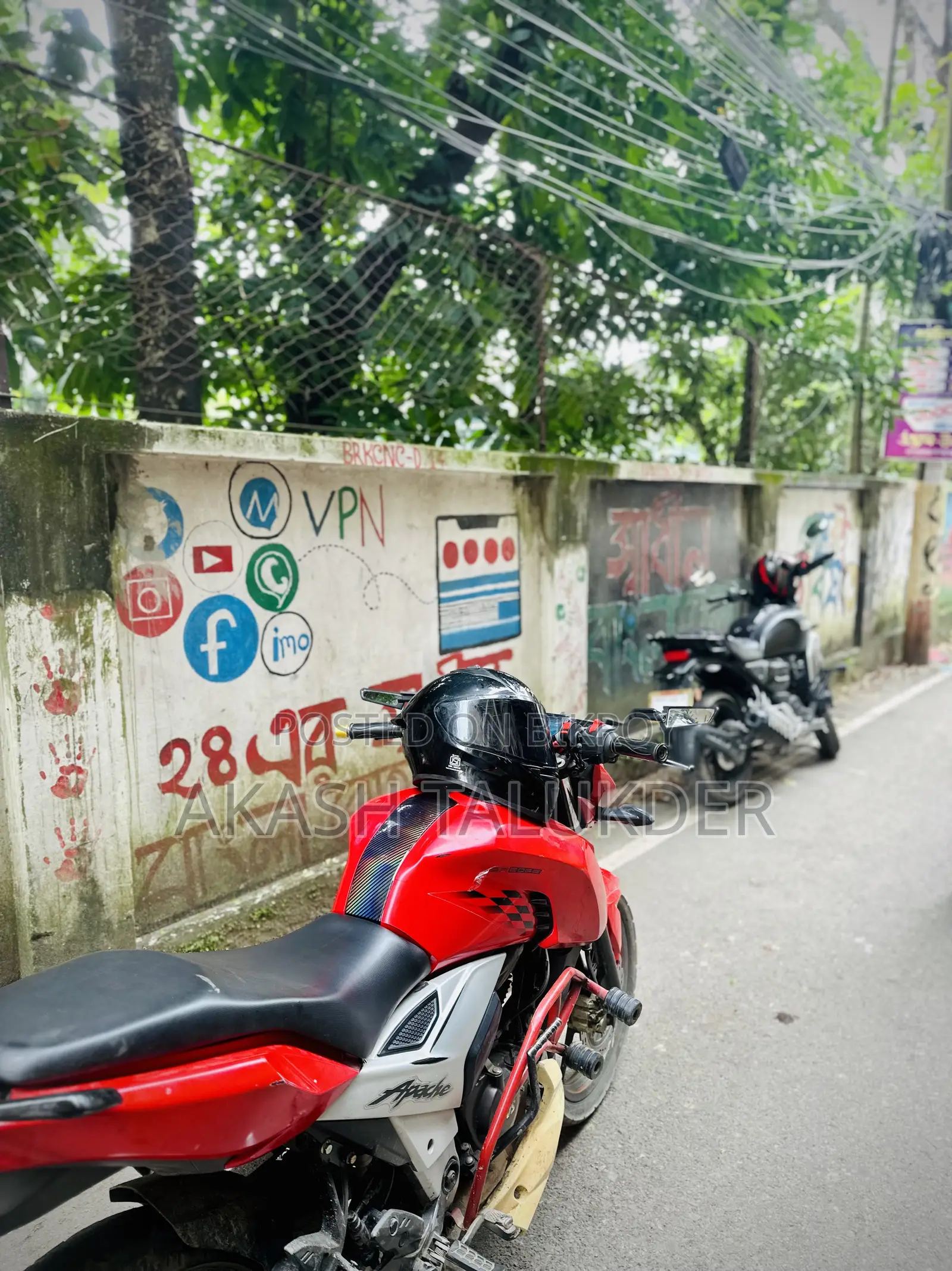 TVS Apache 160 4V 2019 Red