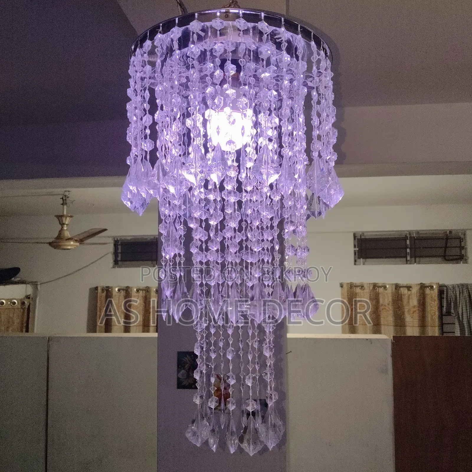 Modern LED Chandelier | 7 Color Light Free
