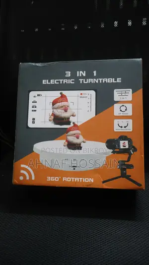 3-in-1 Electric Turntable / 360° Rotating Display Stand (Like New)
