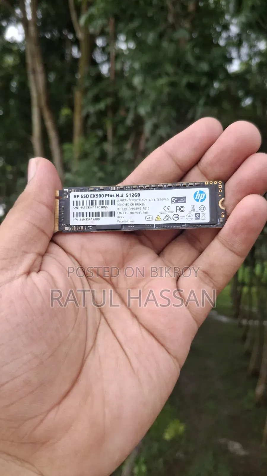 HP Ex900 Plus 512 GB