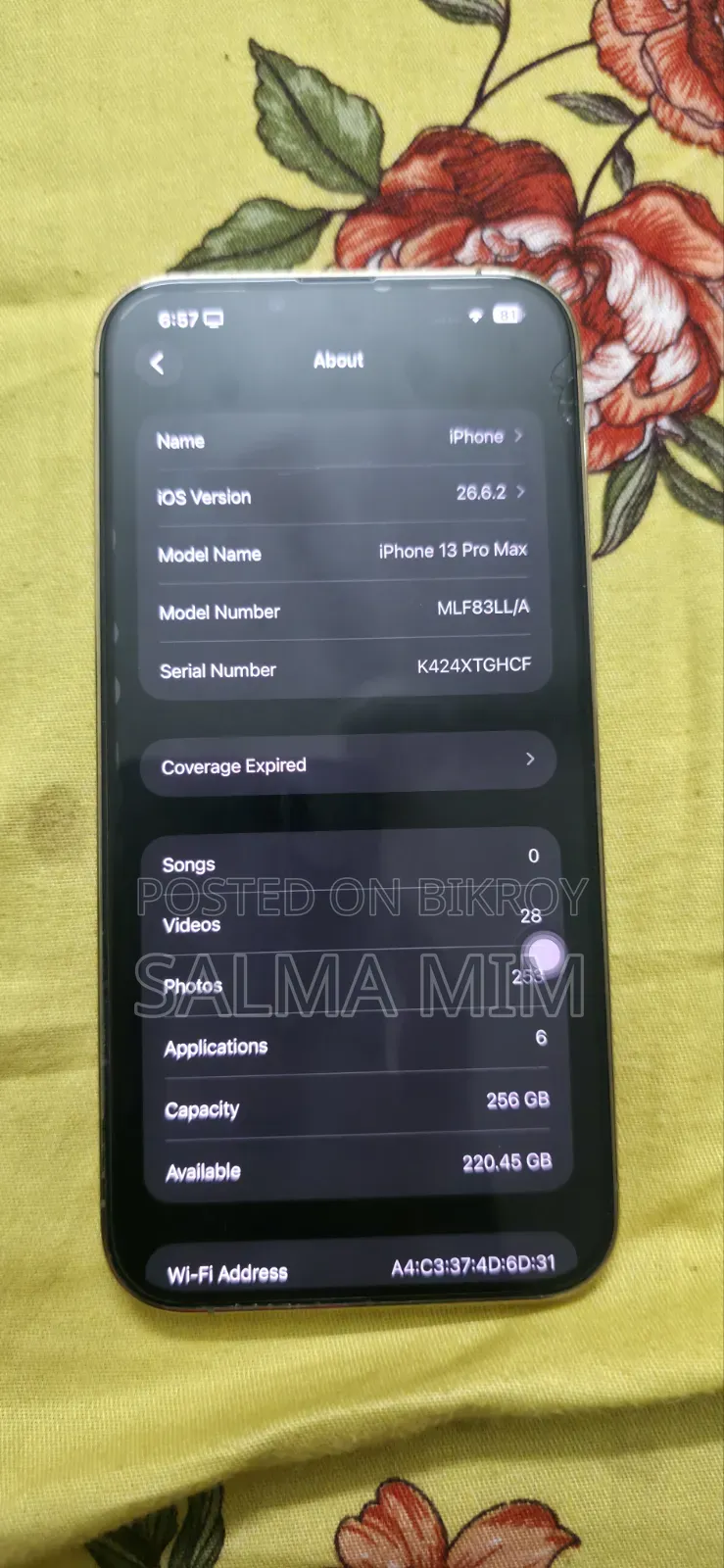 Apple iPhone 13 256 GB Graphite