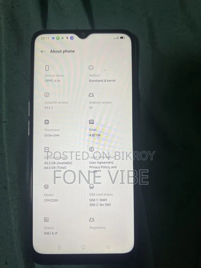 Oppo A16 64 GB Silver