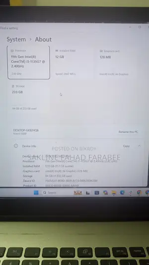 Laptop Dell Vostro 3500 12GB Intel Core i5 SSD 256GB