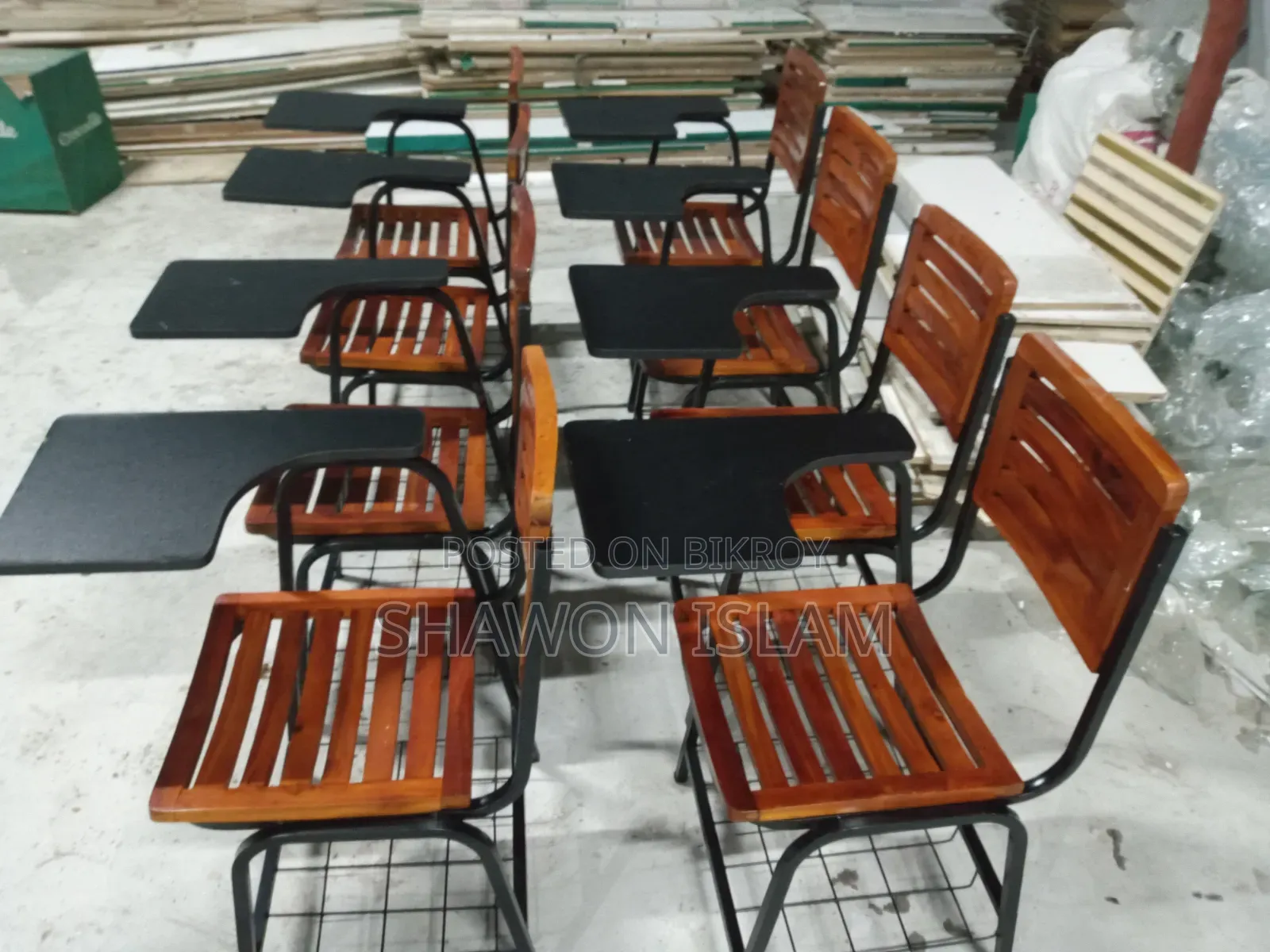 Wooden Writing Chair