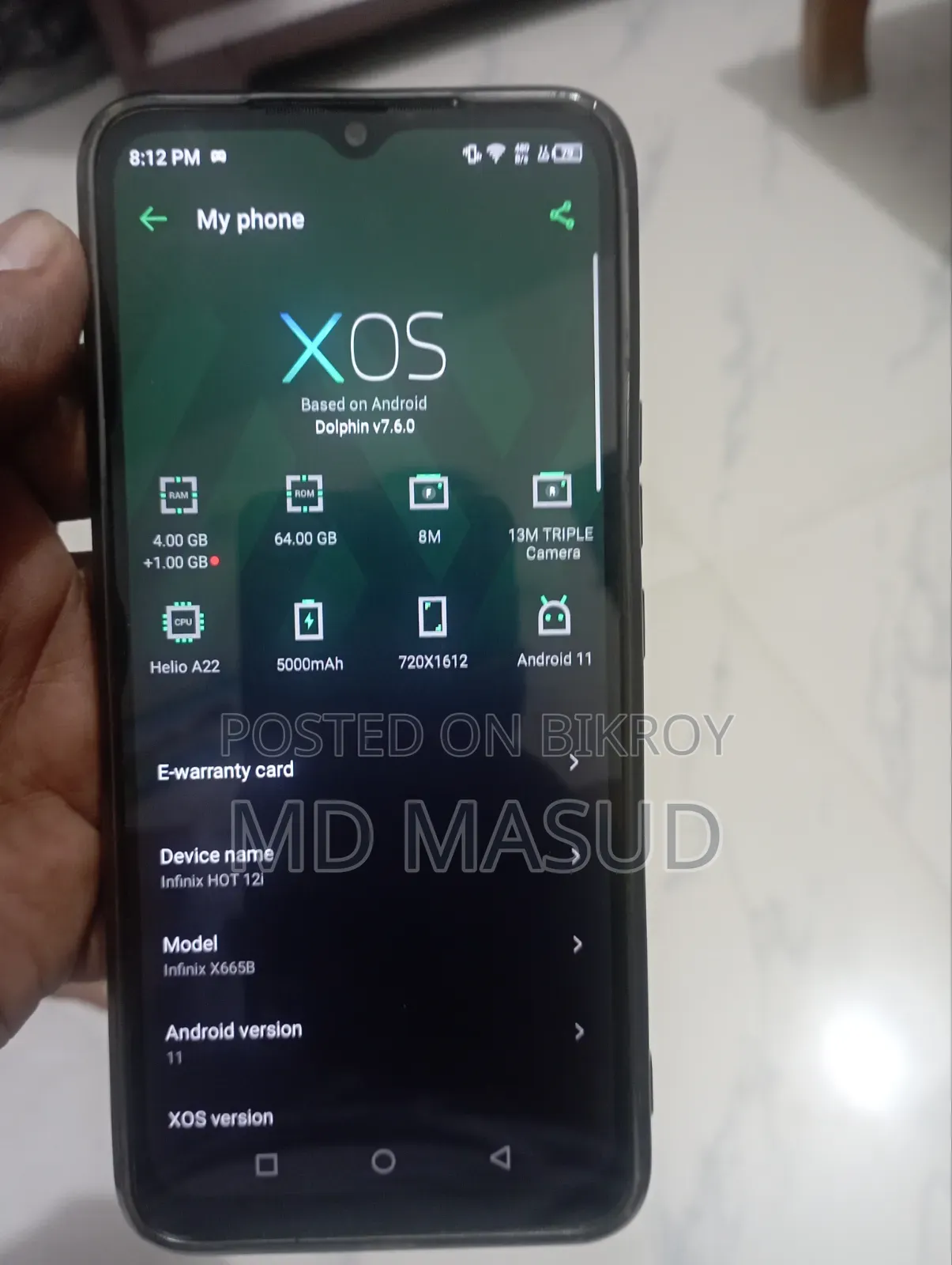 Infinix Hot 12i 64 GB Black