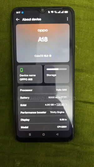 Oppo A18 128 GB Black