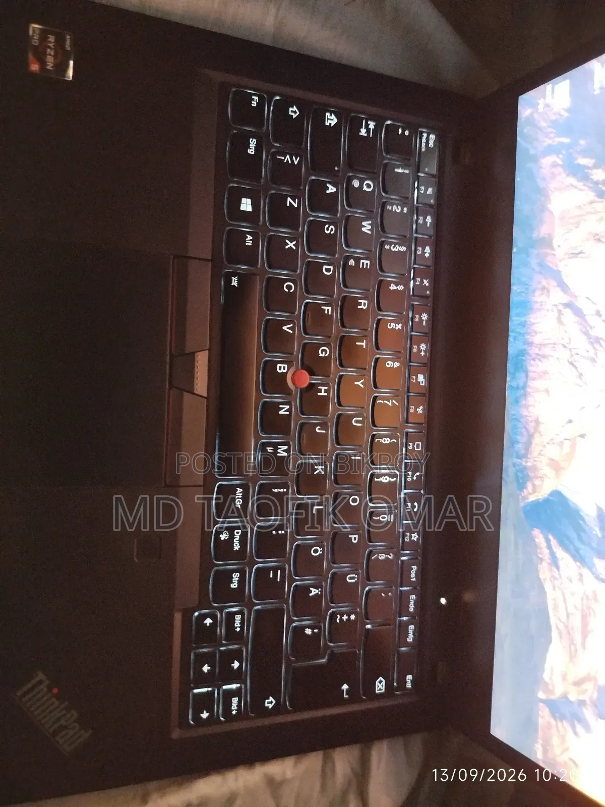 Laptop Lenovo ThinkPad T14 G1 16GB AMD Ryzen 5 SSD 256GB