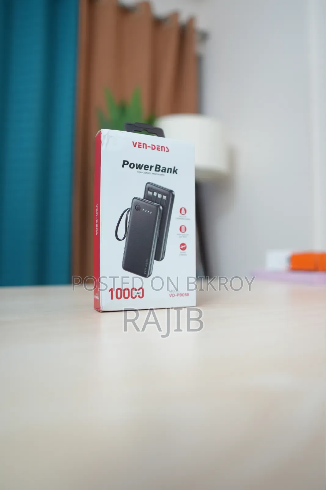 ভেন-ডেন্স ১০০০০ এমএএইচ পাওয়ার ব্যাংক
