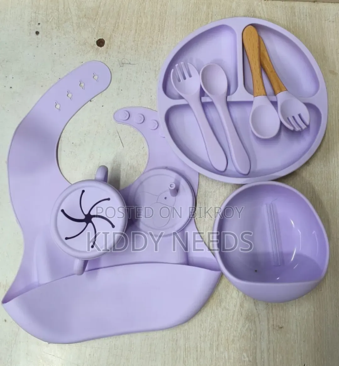 9 PCS Silicon Feeding Set