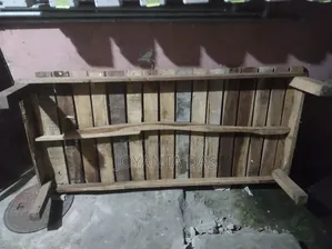 Wooden bed for sale.
