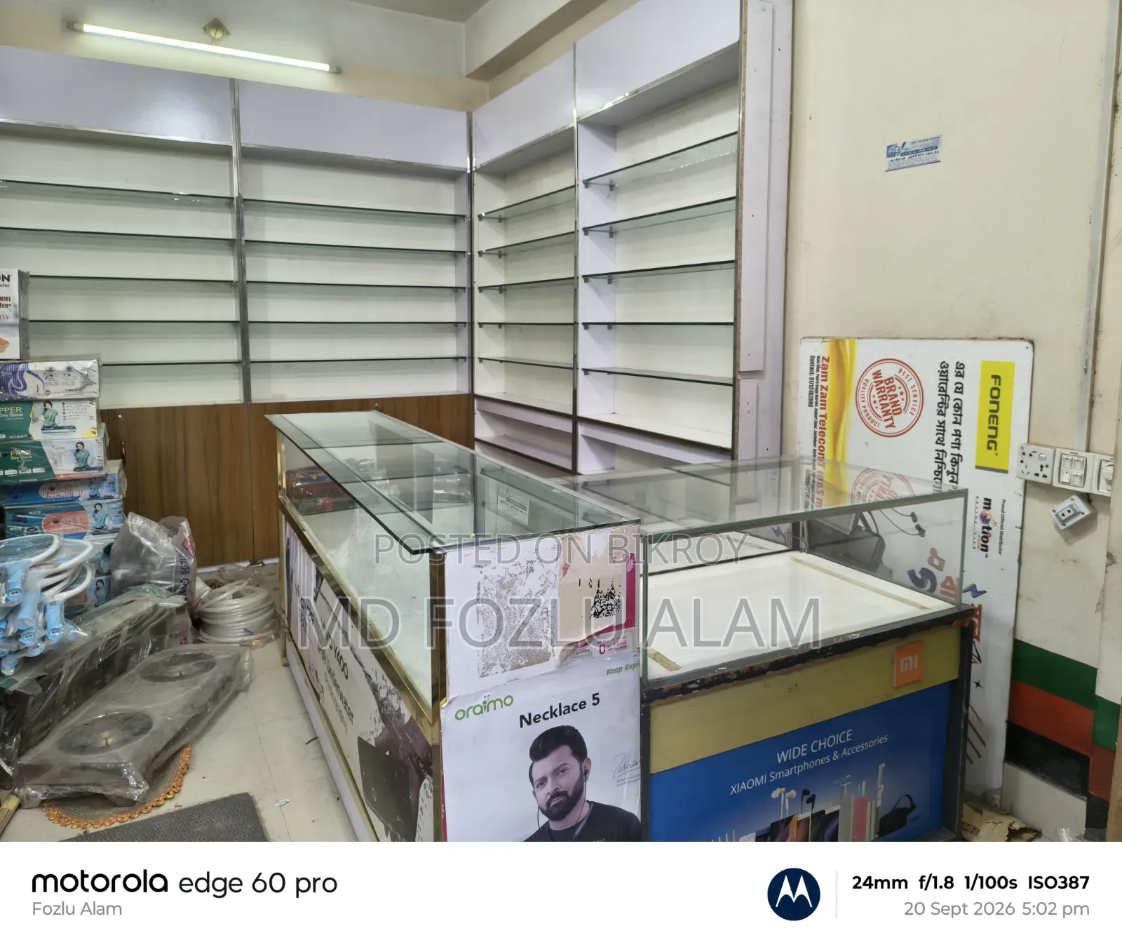 Length 8' Width 4'=3 pcs, Length 8' Width 4'=1 pc, Display Rack 2 pcs