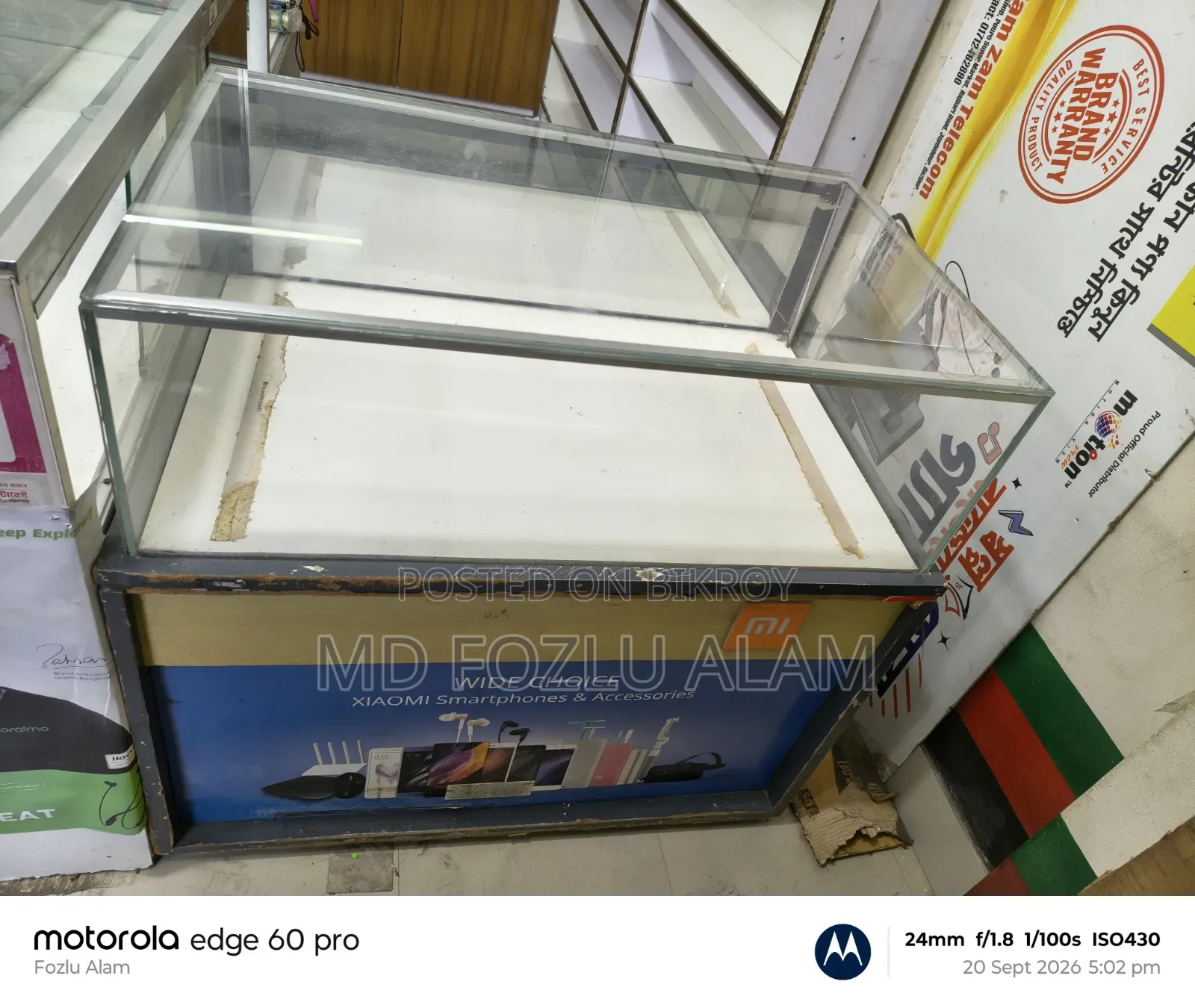 Length 8' Width 4'=3 pcs, Length 8' Width 4'=1 pc, Display Rack 2 pcs