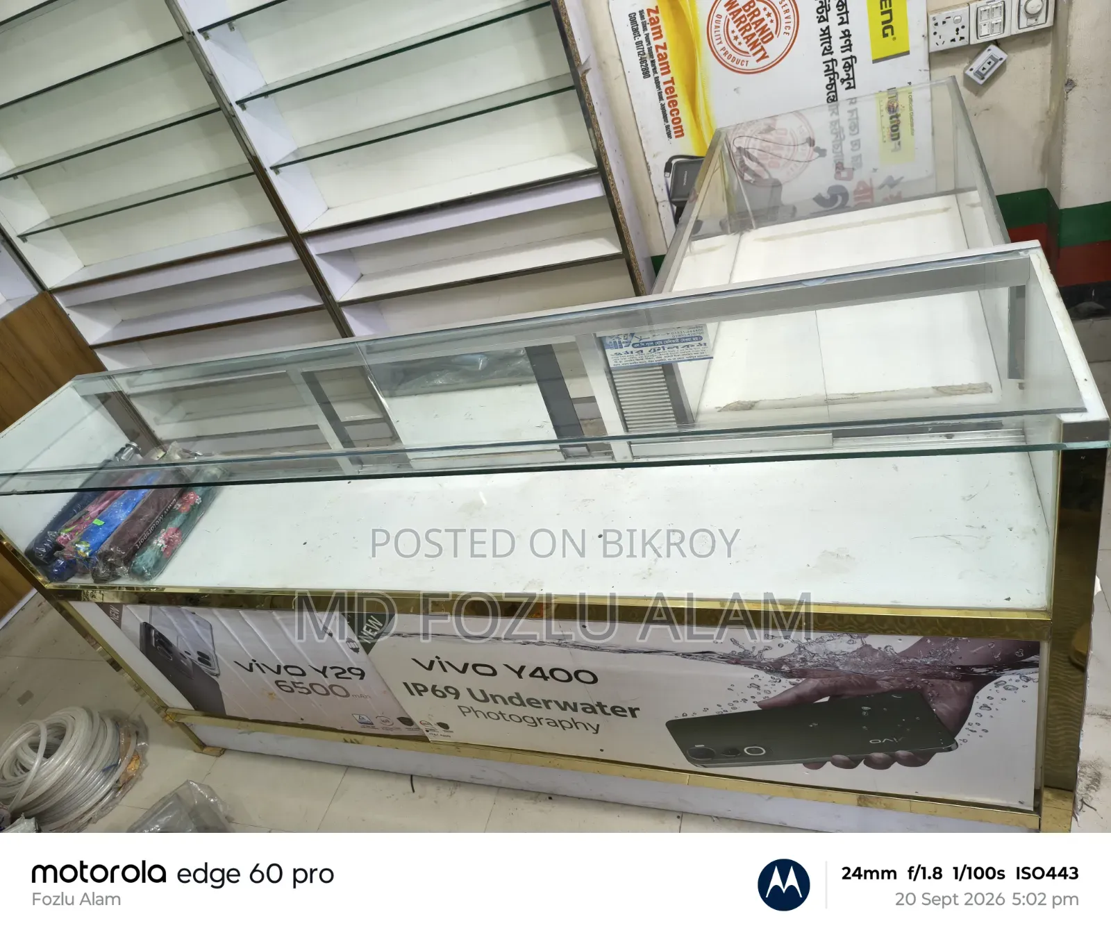 Length 8' Width 4'=3 pcs, Length 8' Width 4'=1 pc, Display Rack 2 pcs