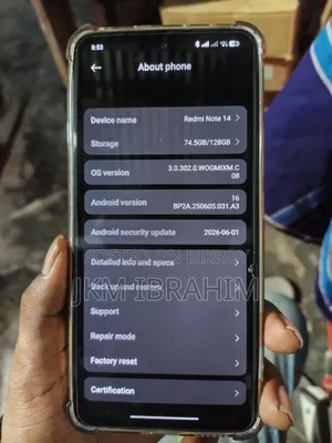 Xiaomi Redmi Note 14 4G 128 GB Gold