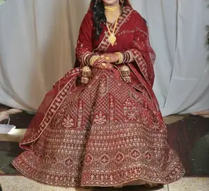 ডার্ক ভেলভেট চকলেট লেহেঙ্গা