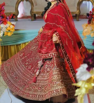 ডার্ক ভেলভেট চকলেট লেহেঙ্গা