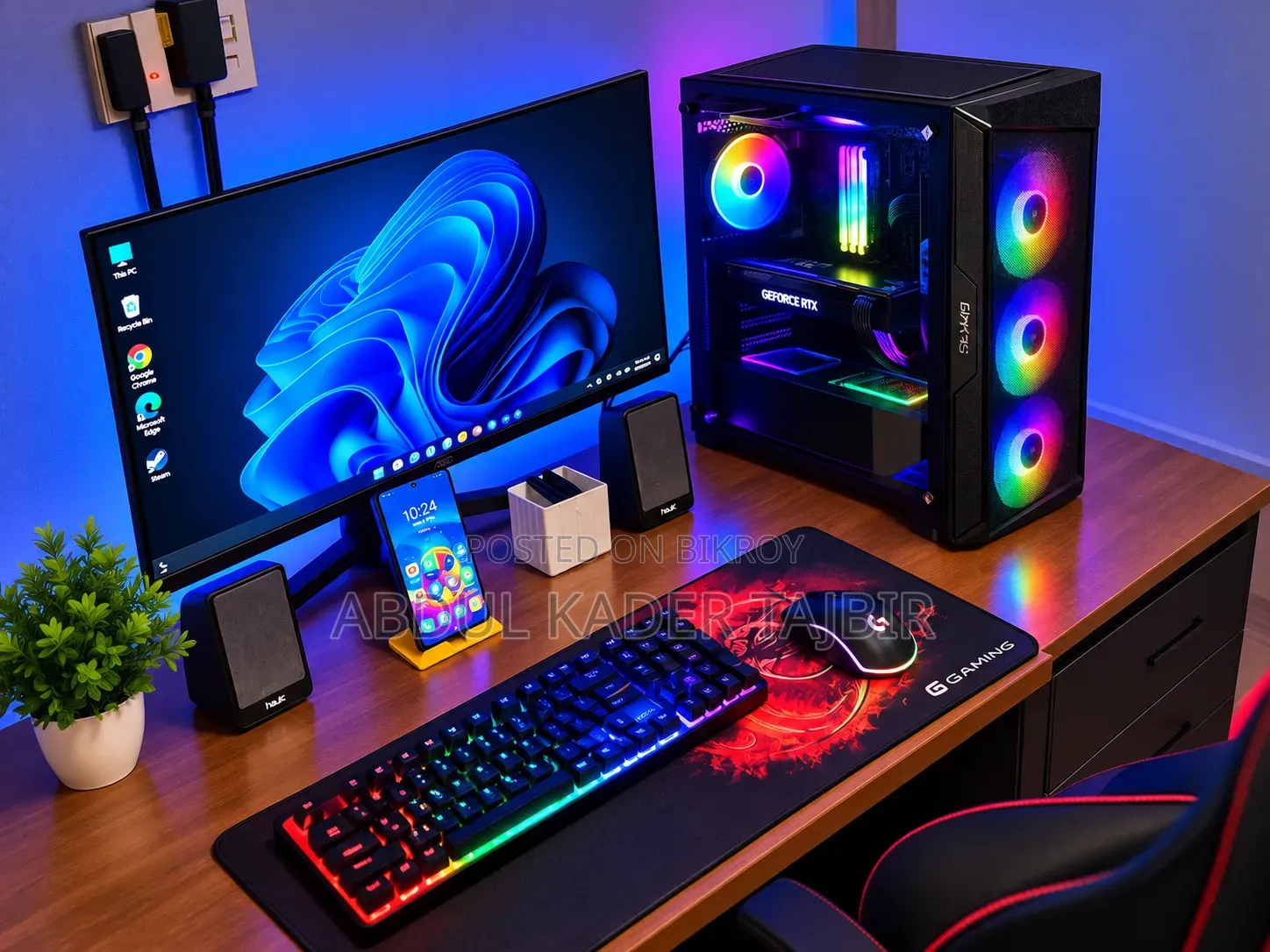 Desktop Computer 16GB AMD Ryzen 7 SSD 1TB