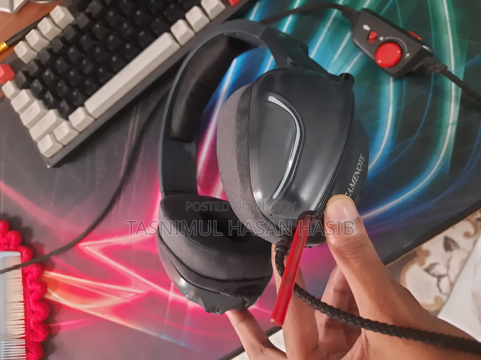 Havit H2019U Game Note USB 7.1 Surround Sound RGB Gaming Headphone