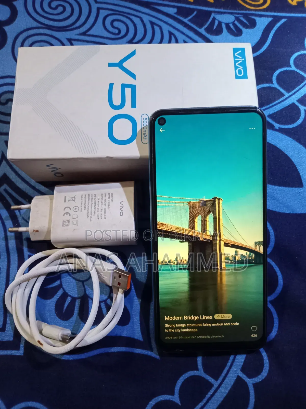 Vivo Y50 128 GB Blue