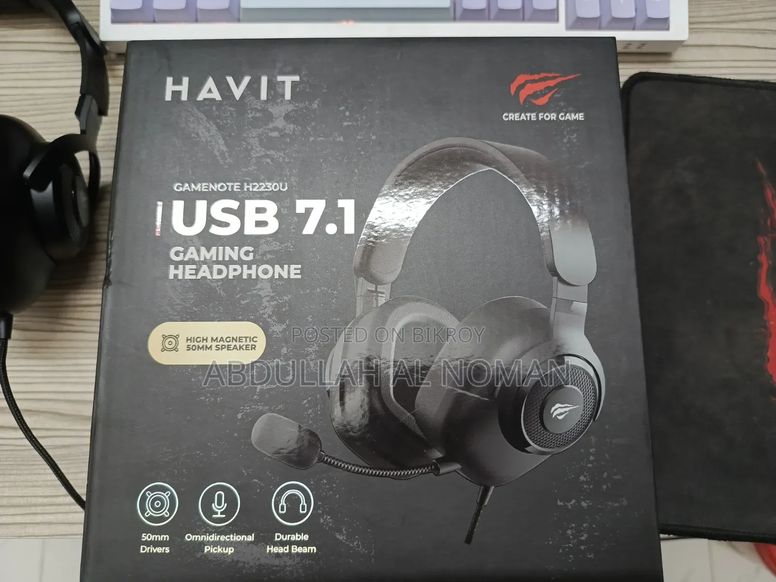 Havit H2230U 7.1 Wired Headphone.