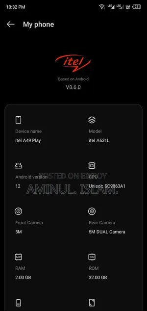 Itel A49 Play 32 GB Blue