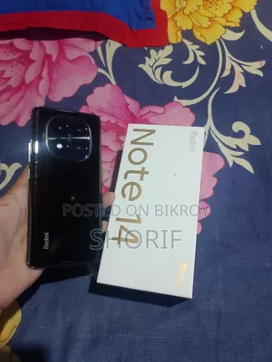 শাওমি রেডমি নোট ১৪ প্রো+ ২৫৬ জিবি ব্ল্যাক