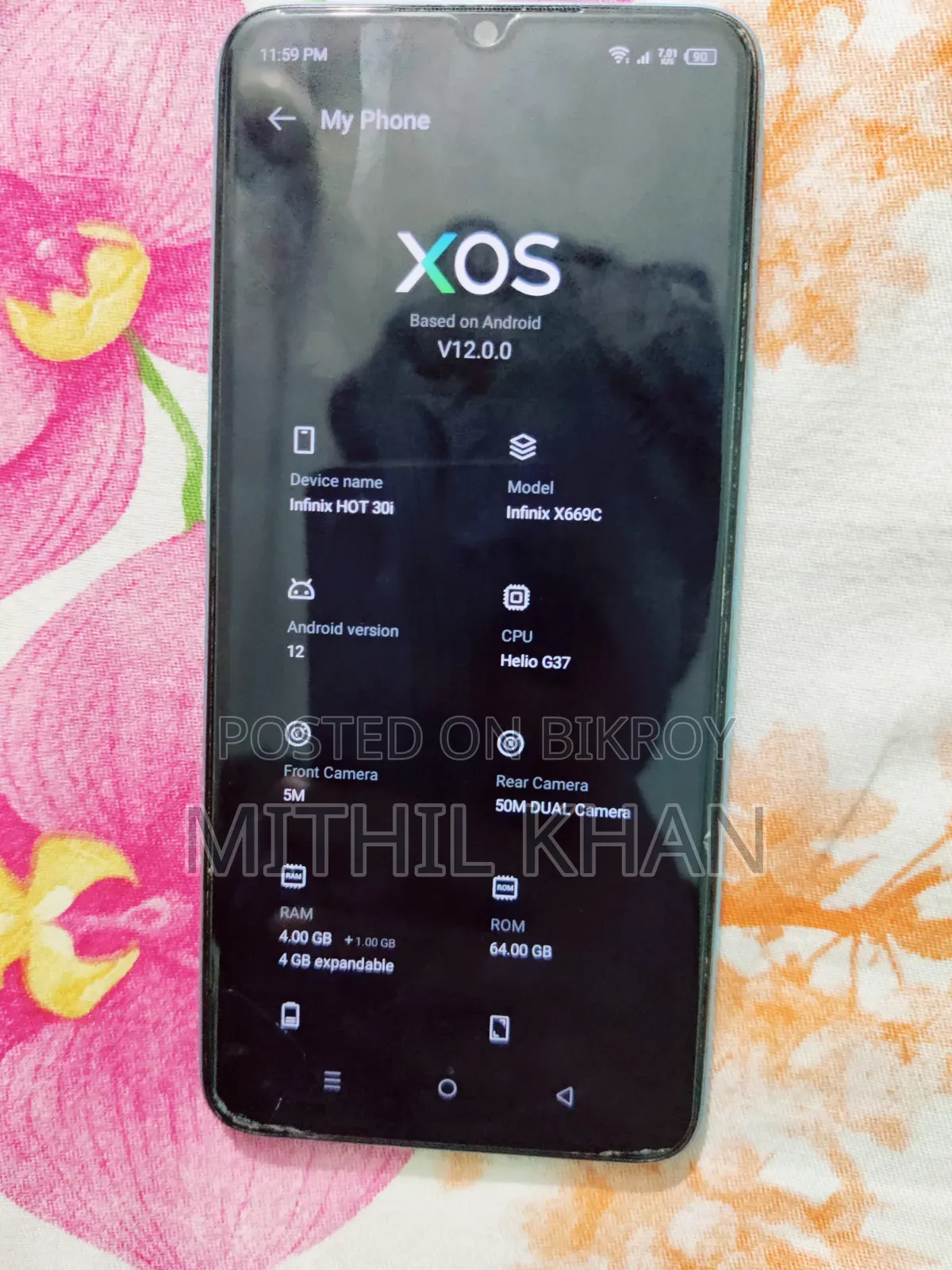 নতুন ইনফিনিক্স হট ৩০আই ১২৮ জিবি ব্লু