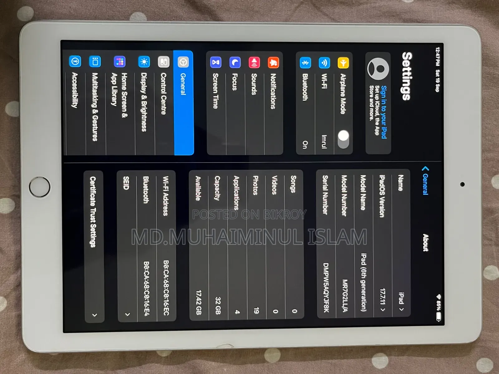 Apple iPad 9.7 32 GB Silver