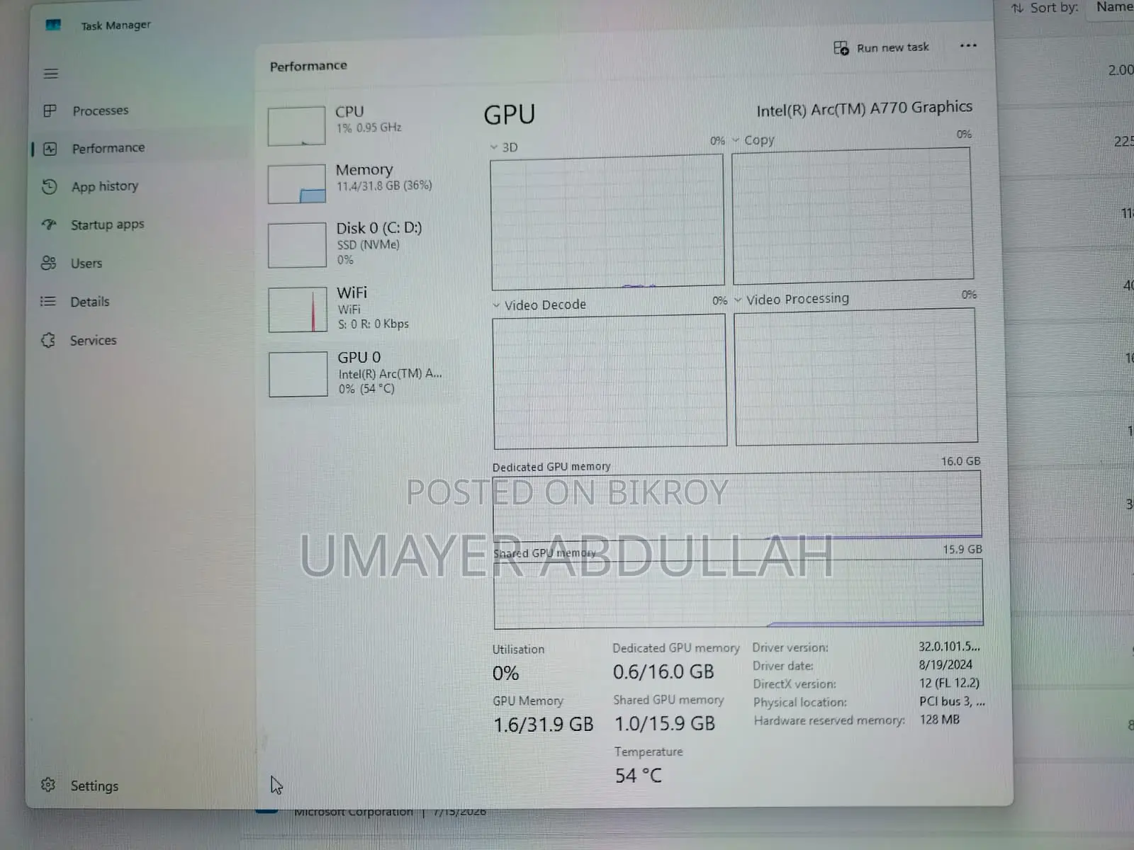 New Desktop Computer Gigabyte GB-BACE-3000 32GB Intel Core i5 SSD 1T
